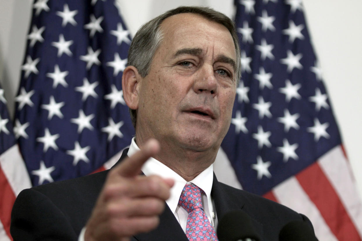 Speaker of the House John Boehner in October 2015. (Photo: Lauren Victoria Burke/AP)