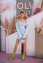 <p>Attending Revolve Festival during Coachella on April 14, 2019.</p>