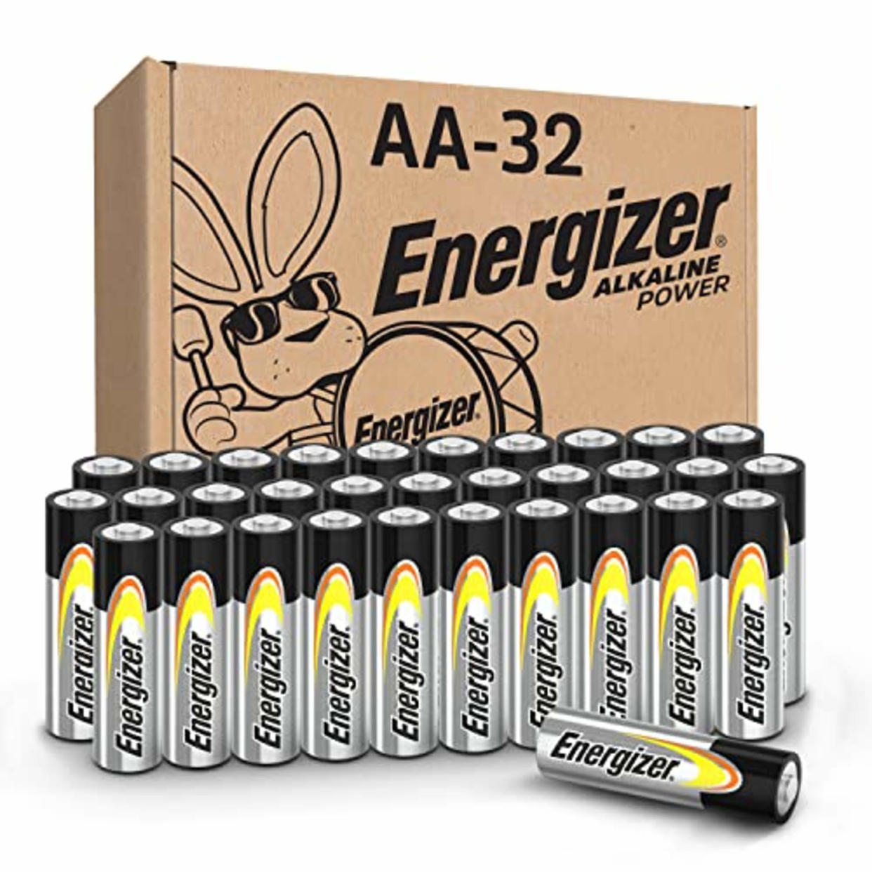 Energizer AA Batteries, Double A Long-Lasting Alkaline Power Batteries, 32 Count (Pack of 1) (AMAZON)