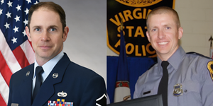 Vice Commander Montana Search and Rescue Tyler Weir, and Virginia State Police Trooper II Chad Dermyer