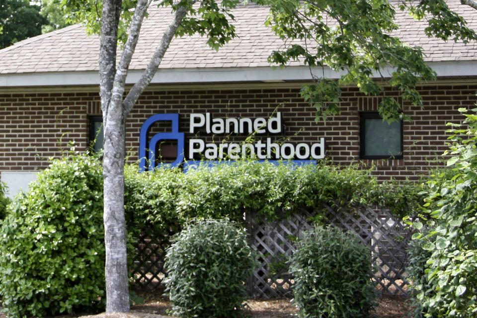 FILE - The Planned Parenthood Health Center located in Chapel Hill, N.C., is seen, May 3, 2024. Planned Parenthood will spend $40 million ahead of November's elections to bolster President Joe Biden and leading congressional Democrats. It will initially target eight states: Arizona, Georgia, Pennsylvania, Wisconsin, North Carolina, Montana, New Hampshire and New York. (AP Photo/Makiya Seminera, File)