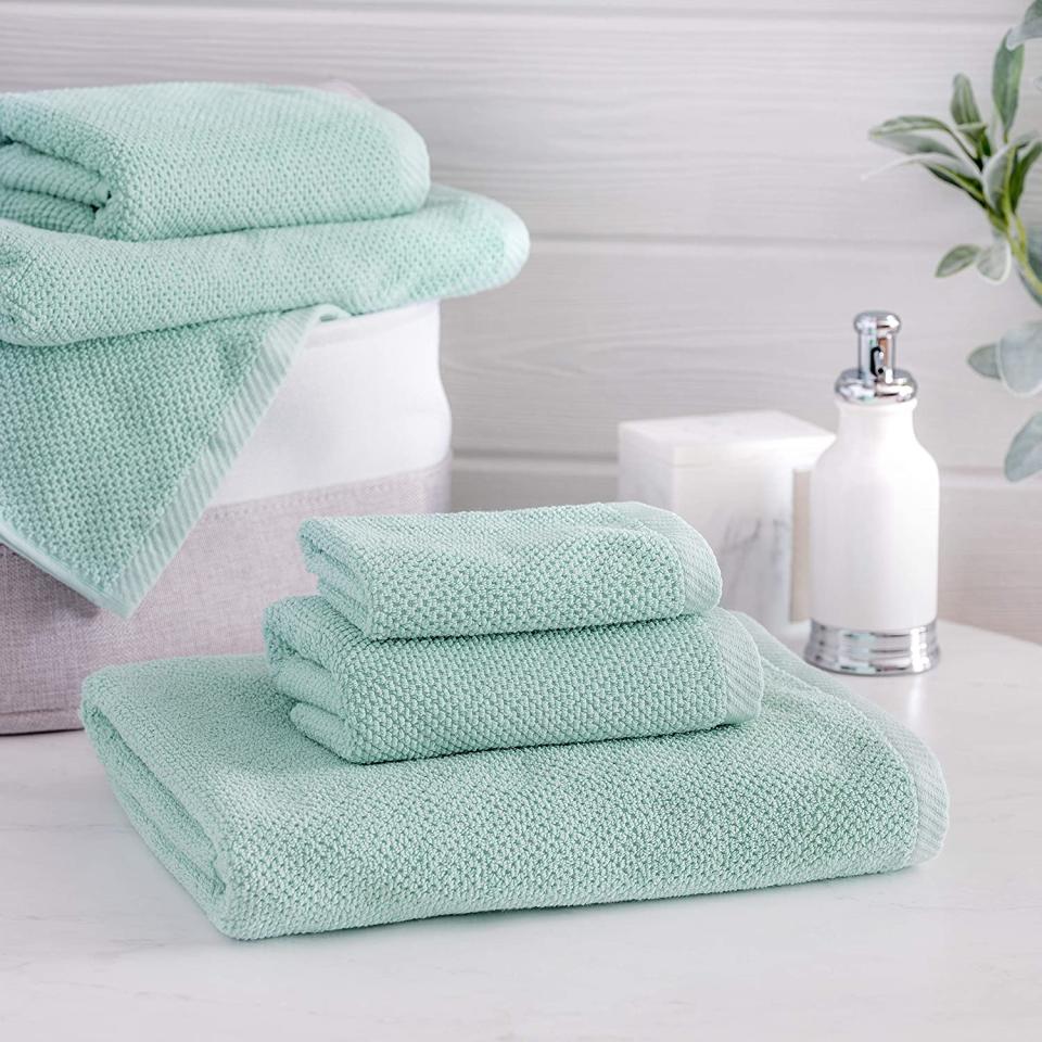 Welhome Franklin Premium 100% Cotton 6 Piece Towel Set - Amazon. 