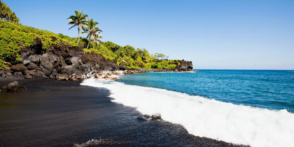 <p>Located on the Big Island, <a href="https://www.tripadvisor.com/Attraction_Review-g29217-d109631-Reviews-Punaluu_Black_Sand_Beach-Island_of_Hawaii_Hawaii.html" rel="nofollow noopener" target="_blank" data-ylk="slk:Punalu'u;elm:context_link;itc:0;sec:content-canvas" class="link ">Punalu'u</a> is the most famous of Hawaii's <a href="https://www.bestproducts.com/fun-things-to-do/news/a1736/black-sand-beaches-in-the-world/" rel="nofollow noopener" target="_blank" data-ylk="slk:black-sand beaches;elm:context_link;itc:0;sec:content-canvas" class="link ">black-sand beaches</a>. In addition to a long, wide stretch of dark-hued sand dotted with volcanic rocks, you can often see endangered green and hawksbill turtles sunning themselves.</p><p><a class="link " href="https://go.redirectingat.com?id=74968X1596630&url=https%3A%2F%2Fwww.tripadvisor.com%2FHotel_Review-g60608-d89980-Reviews-Hilton_Waikoloa_Village-Waikoloa_Kohala_Coast_Island_of_Hawaii_Hawaii.html&sref=https%3A%2F%2Fwww.redbookmag.com%2Flife%2Fg34756735%2Fbest-beaches-for-vacations%2F" rel="nofollow noopener" target="_blank" data-ylk="slk:BOOK NOW;elm:context_link;itc:0;sec:content-canvas">BOOK NOW</a> Hilton Waikoloa Village</p><p><a class="link " href="https://go.redirectingat.com?id=74968X1596630&url=https%3A%2F%2Fwww.tripadvisor.com%2FHotel_Review-g2312116-d113123-Reviews-Fairmont_Orchid_Hawaii-Puako_Kohala_Coast_Island_of_Hawaii_Hawaii.html&sref=https%3A%2F%2Fwww.redbookmag.com%2Flife%2Fg34756735%2Fbest-beaches-for-vacations%2F" rel="nofollow noopener" target="_blank" data-ylk="slk:BOOK NOW;elm:context_link;itc:0;sec:content-canvas">BOOK NOW </a> The Fairmont Orchid</p>