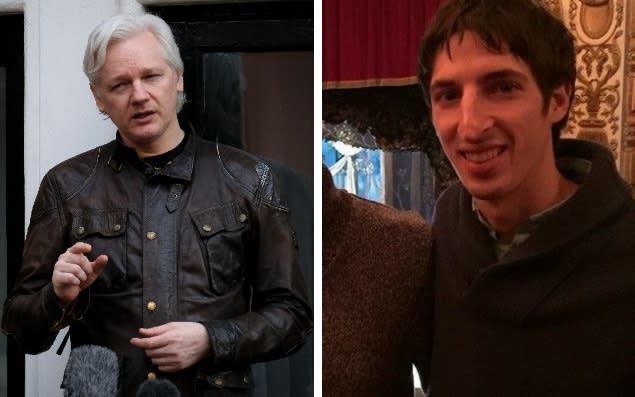 The Wikileaks founder has sprung to his defence  - Christopher Pledger/Facebooj