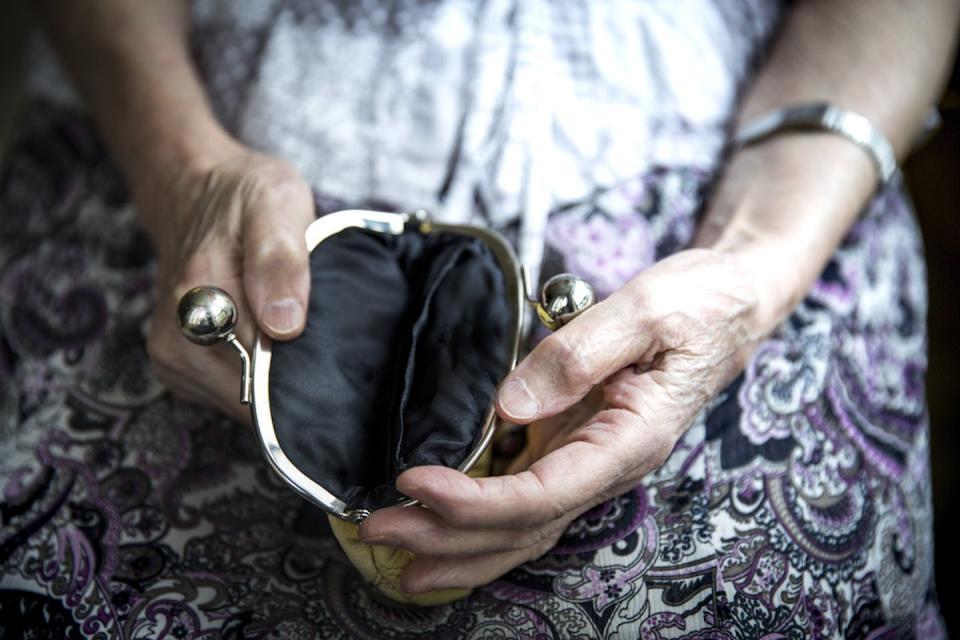 People on low incomes should be targeted instead. <a href="https://www.shutterstock.com/image-photo/elderly-man-holding-old-coin-purse-727162720" rel="nofollow noopener" target="_blank" data-ylk="slk:Shutterstock;elm:context_link;itc:0;sec:content-canvas" class="link ">Shutterstock</a>