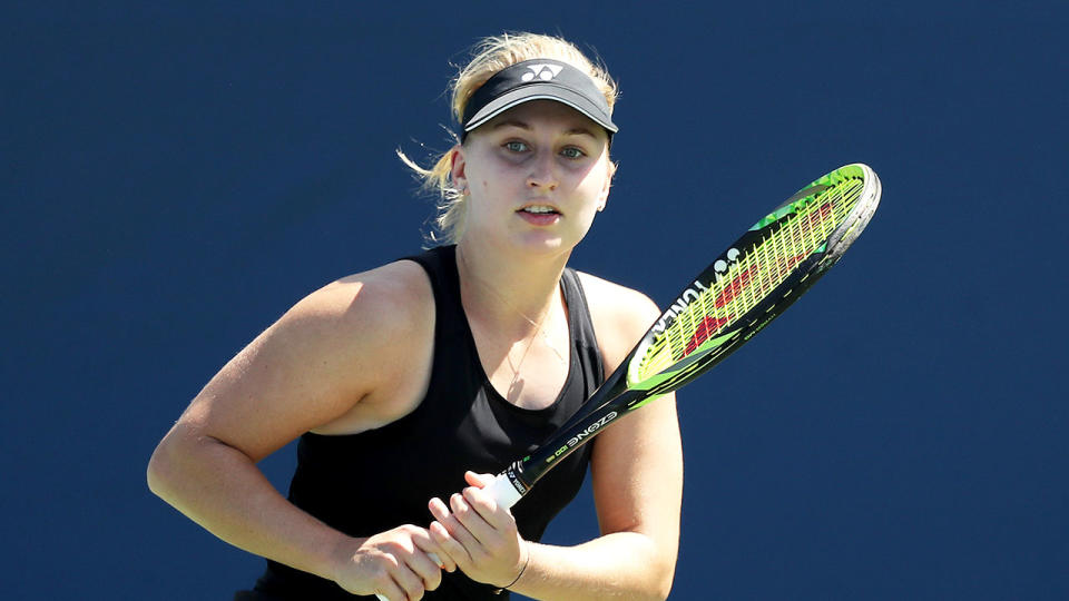 Pictured here, injury-plagued Aussie Daria Gavrilova.