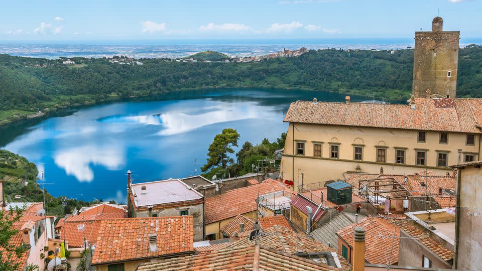 Lake Nemi, near Rome, is located in an extinct volcanic crater.  - e55evu/iStockphoto/Getty Images