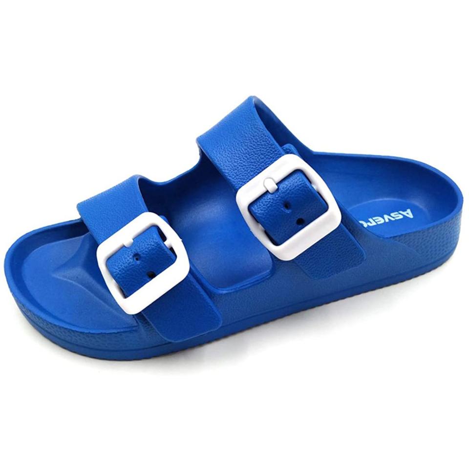 Asverd Kids Double Buckle Adjustable Arch Support Sandals