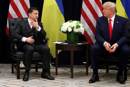 U.S. President Trump meets with Ukraine's President Zelenskiy in New York City, New York