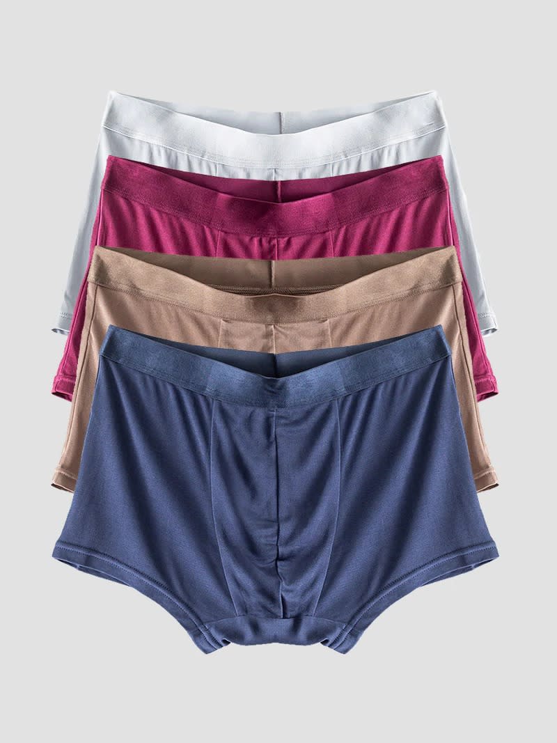 SilkSilky 100% Pure Silk Boxer Briefs Underwear