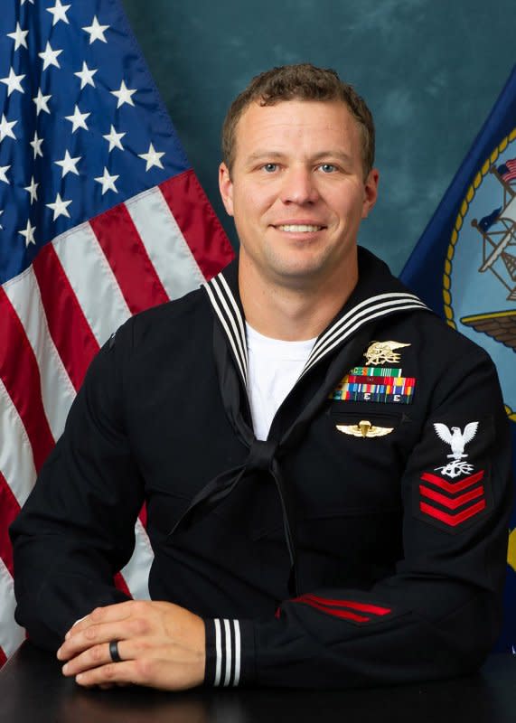 The U.S. Navy has identified Special Operator 1st Class Christopher J. Chambers, 37, on Monday, as one of two Navy Seals that were lost at sea during a nighttime raid on a ship near Somalia on Jan. 11. Photo by U.S. Navy/UPI