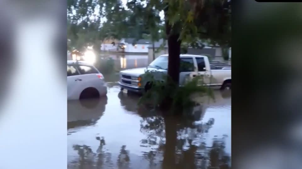 Resident Tia Nalani Nathaniel Rhodes shared this image of flooding in Mayfield on Wednesday. - Courtesy Tia Nalani Nathaniel Rhodes