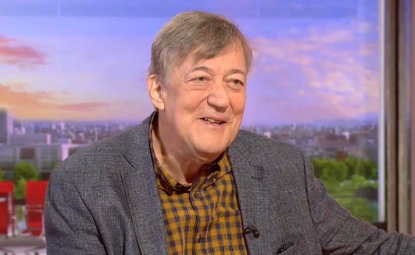 Stephen Fry showed off his drastic weight while appearing on BBC Breakfast on Thursday 22 August (BBC)