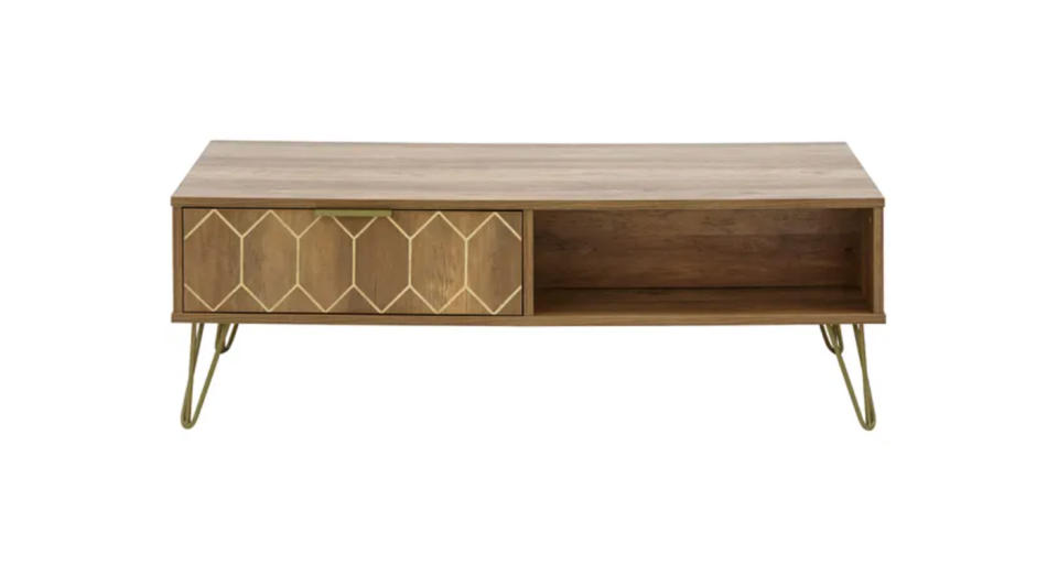 This Dunelm coffee table will add understated glamour to your living room.