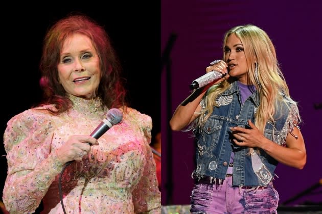 loretta-lynn-tribute-carrie-underwood loretta-lynn-tribute-carrie-underwood.jpg - Credit: Suzanne Cordeiro/Corbis/Getty Images; Mindy Small/Getty Images