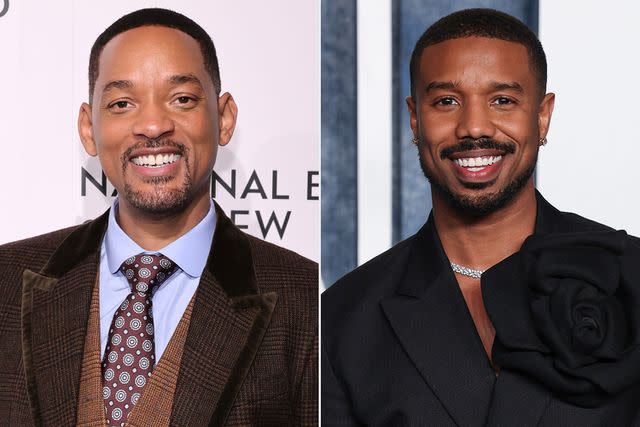 <p>Jamie McCarthy/Getty; Jemal Countess/GA/The Hollywood Reporter via Getty</p> Will Smith attends the National Board of Review annual awards gala at Cipriani 42nd Street on March 15, 2022 in New York City ; Michael B. Jordan attends the 2023 Vanity Fair Oscar Party hosted by Radhika Jones at Wallis Annenberg Center for the Performing Arts on March 12, 2023 in Beverly Hills, California