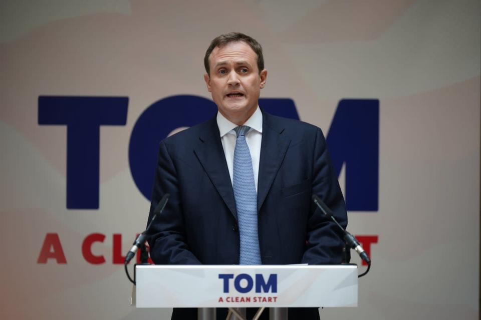 Former Tory leadership candidate Tom Tugendhat is backing Liz Truss (Yui Mok/PA) (PA Wire)