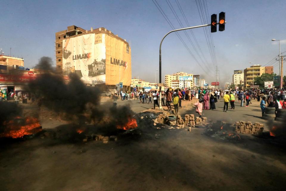 Des manifestations dans les rues de Khartoum ce lundi 25 octobre  - AFP