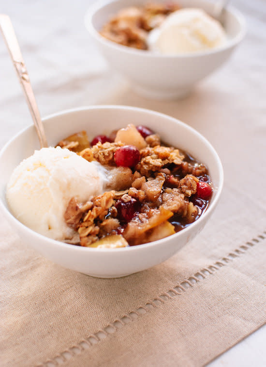 <strong>Get the <a href="http://cookieandkate.com/2013/pear-cranberry-crisp/" target="_blank">Pear Cranberry Crisp recipe</a> from Cookie + Kate</strong>