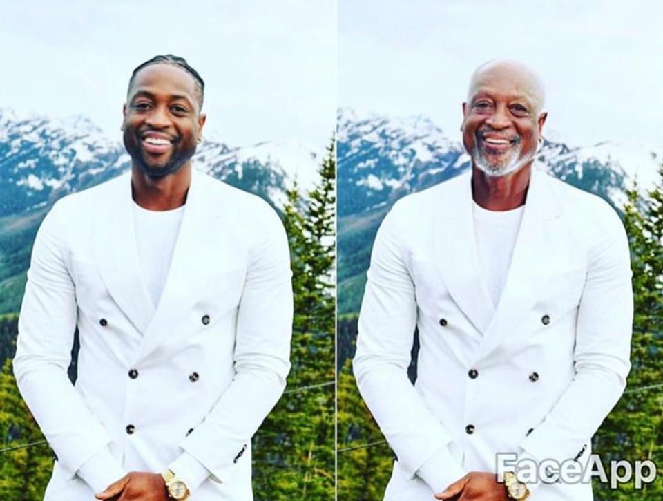 The now-retired Dwyane Wade still carries a lot of swagger in old age!