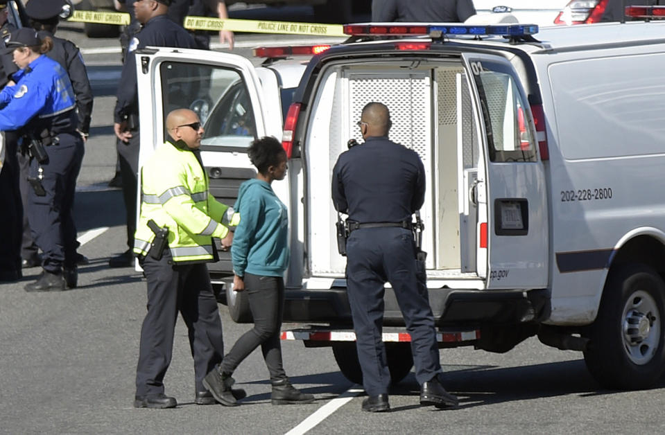 Woman strikes Police cruiser near the U.S. Capitol