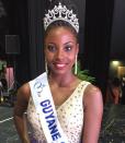 <p>Ruth Briquet a été élue Miss Guyane. Elle a 24 ans et étudie la finance.<br> Crédit photo : Twitter Miss France </p>