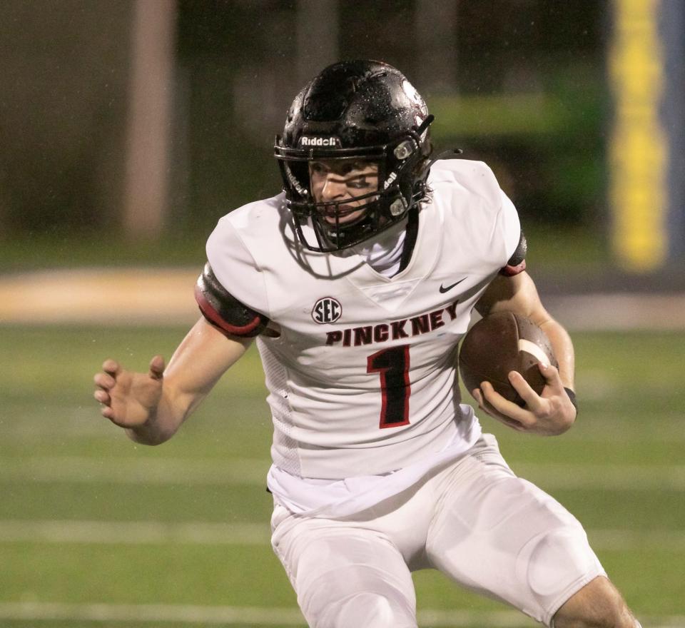 Brady Raymond will get his first start at quarterback for Pinckney against Ann Arbor Skyline.