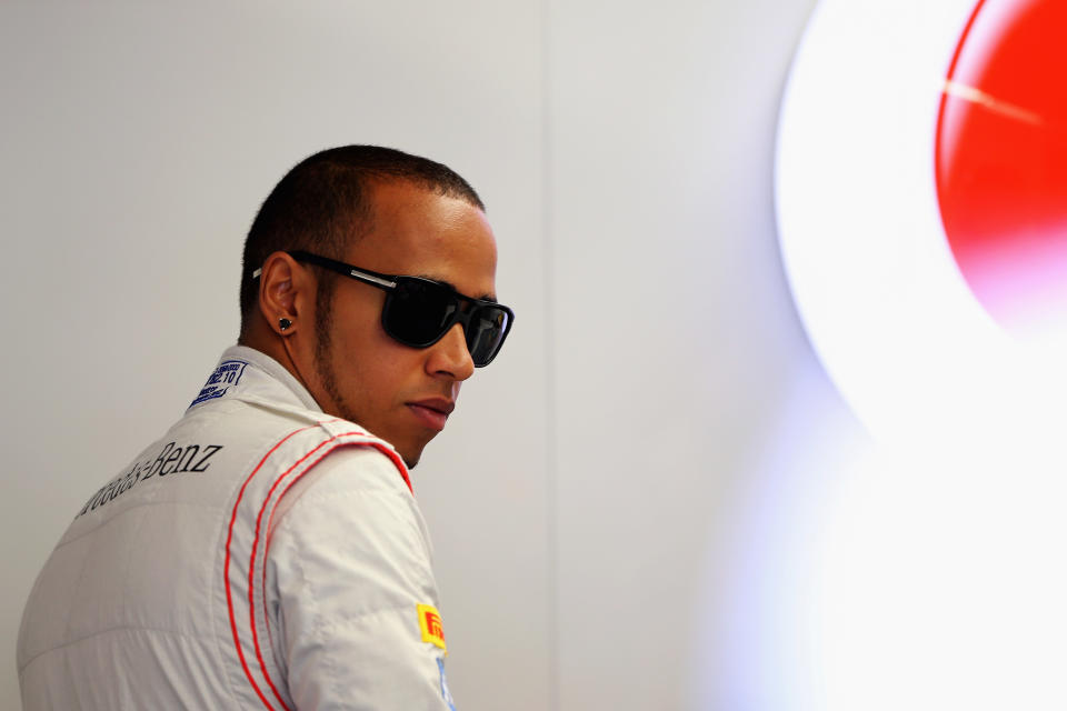 MONTREAL, CANADA - JUNE 08: Lewis Hamilton of Great Britain and McLaren prepares to drive during practice for the Canadian Formula One Grand Prix at the Circuit Gilles Villeneuve on June 8, 2012 in Montreal, Canada. (Photo by Mark Thompson/Getty Images)