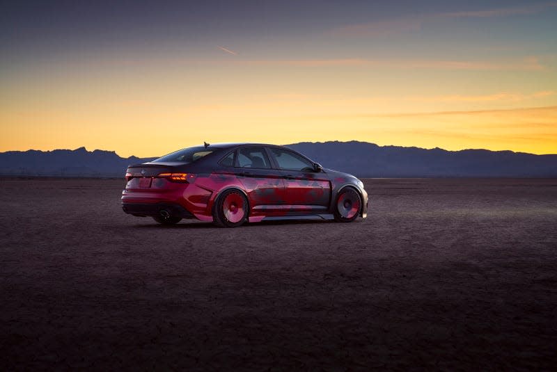 A photo of the Volkswagen GLI Performance concept which is debuting at SEMA.