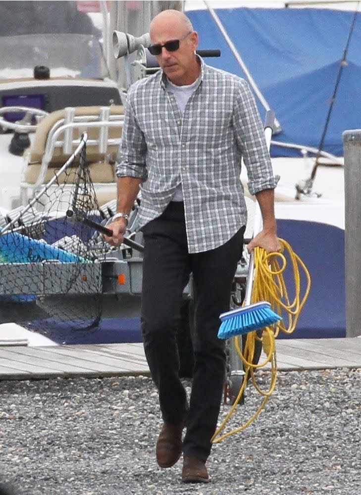 Matt Lauer in the Hamptons on Oct. 20 | Matt Agudo/SplashNews.com