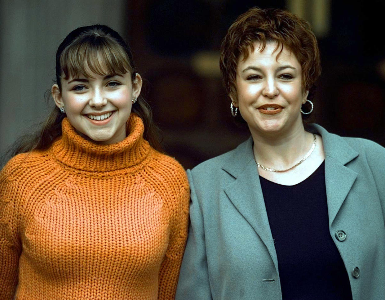 Child soprano Charlotte Church (L) with her mother, Maria, outside the High Court in London, where the 14 year old and her former manager Jonathan Shalit have settled their multi-million pound dispute ending the bitter courtroom battle which began 21/11/00.   * After a morning of legal wrangling between the parties, Charlotte, returned to the court to throw her arms around her barrister, Mr Richard Englehart QC, and kiss him in gratitude. 03/01/01: Charlotte opening the Harrods January Sale, in London's Knightsbridge.
