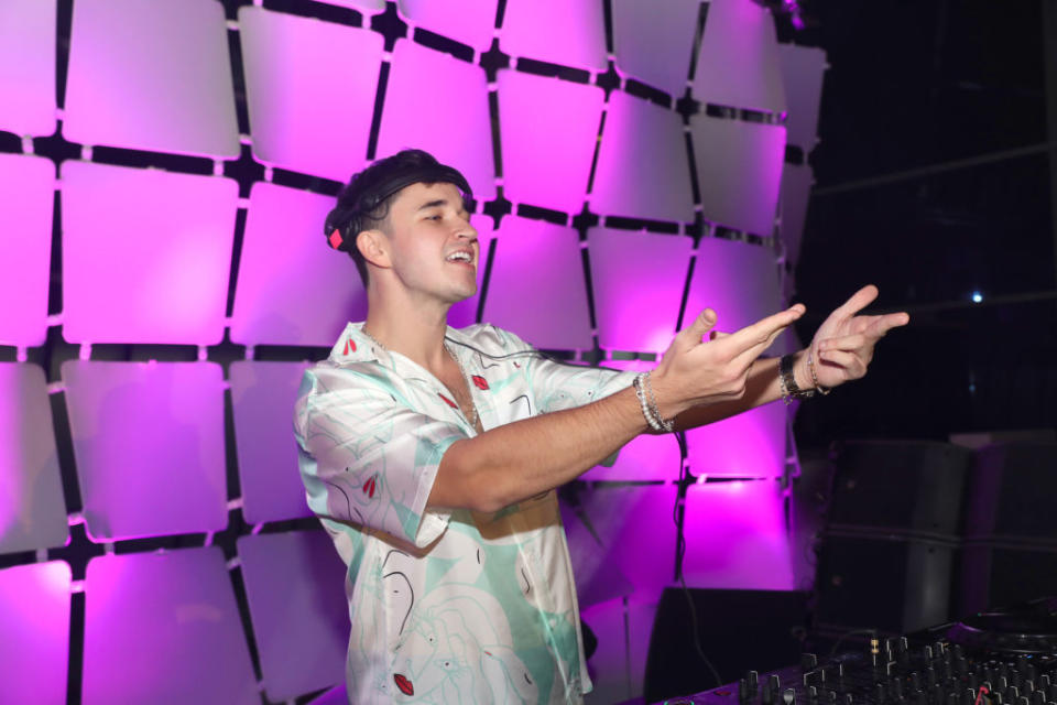 MIAMI BEACH, FLORIDA - DECEMBER 07: DJ John Summit performs during Ocean Drive's Art Of The Party celebrating Alessandra Ambrosio at Fontainebleu on December 07, 2023 in Miami Beach, Florida. (Photo by Aaron Davidson/Getty Images for Ocean Drive)