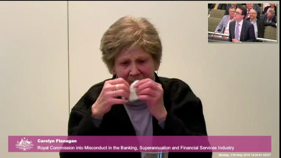 NSW woman Carolyn Flanagan, a legally blind pensioner, faced losing her home after guaranteeing her daughter’s loan for a business that later failed. Source: AAP