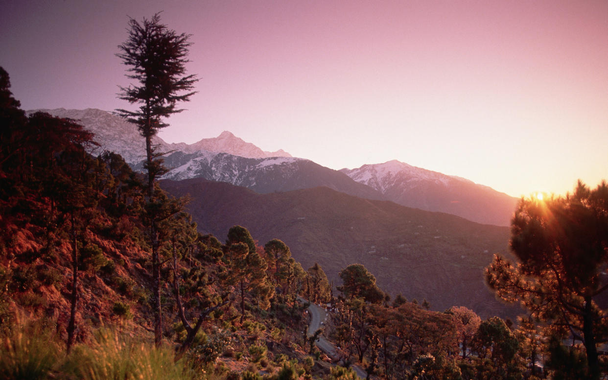 Sunrise over Dharamsala - This content is subject to copyright.