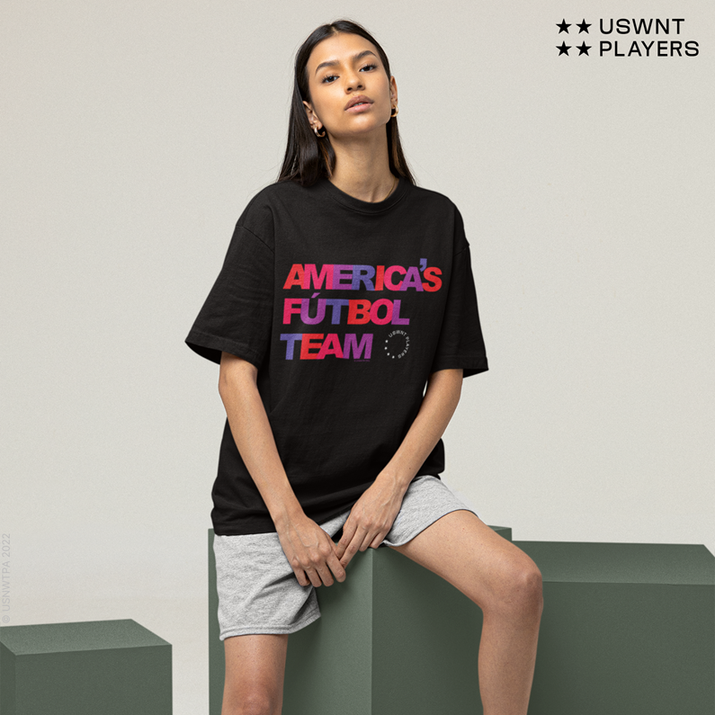 A t-shirt available at the U.S. Women’s National Team Players Association online store.