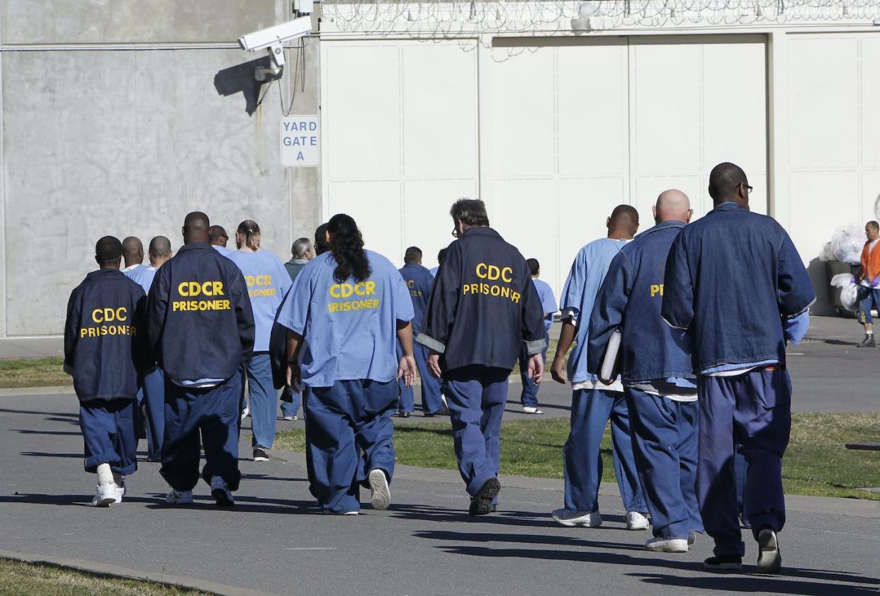 Black men disproportionately make up the US prison population. <a href="https://newsroom.ap.org/detail/CriminalJusticeRacialDivide/8233901987644f12a3b849a880a5a4a4/photo?Query=Black%20prison%20U.S.&mediaType=photo&sortBy=arrivaldatetime:desc&dateRange=Anytime&totalCount=758&currentItemNo=259" rel="nofollow noopener" target="_blank" data-ylk="slk:AP Photo/Rich Pedroncelli;elm:context_link;itc:0;sec:content-canvas" class="link ">AP Photo/Rich Pedroncelli</a>