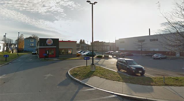 The sign was displayed at this Burger King store in Massachusetts. Source: Google Maps