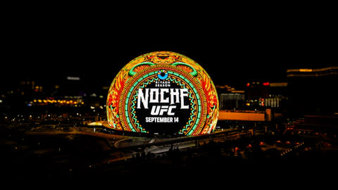 UFC will break new ground as the first sport to hold an event in the state-of-the-art Sphere in Las Vegas on Saturday, Sept. 14, 2024. The first-of-its-kind event has already received global attention and will be sponsored by Saudi Arabia’s Riyadh Season, one of the world’s biggest entertainment and sports festivals. UFC’s event at Sphere, titled Riyadh Season Noche UFC, will also celebrate Mexican Independence Day and honor the remarkable contributions of Mexican fighters to combat sports. (Photo: Business Wire)