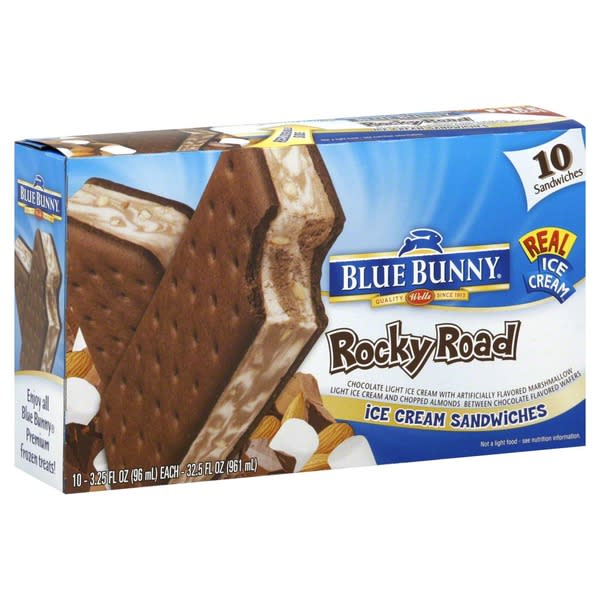 Blue Bunny's Rocky Road Ice Cream Sandwiches (Blue Bunny)