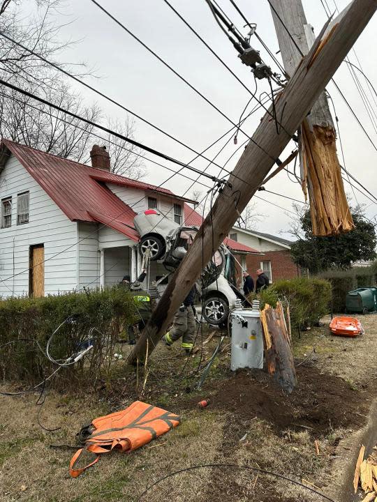 Pulaski car into home