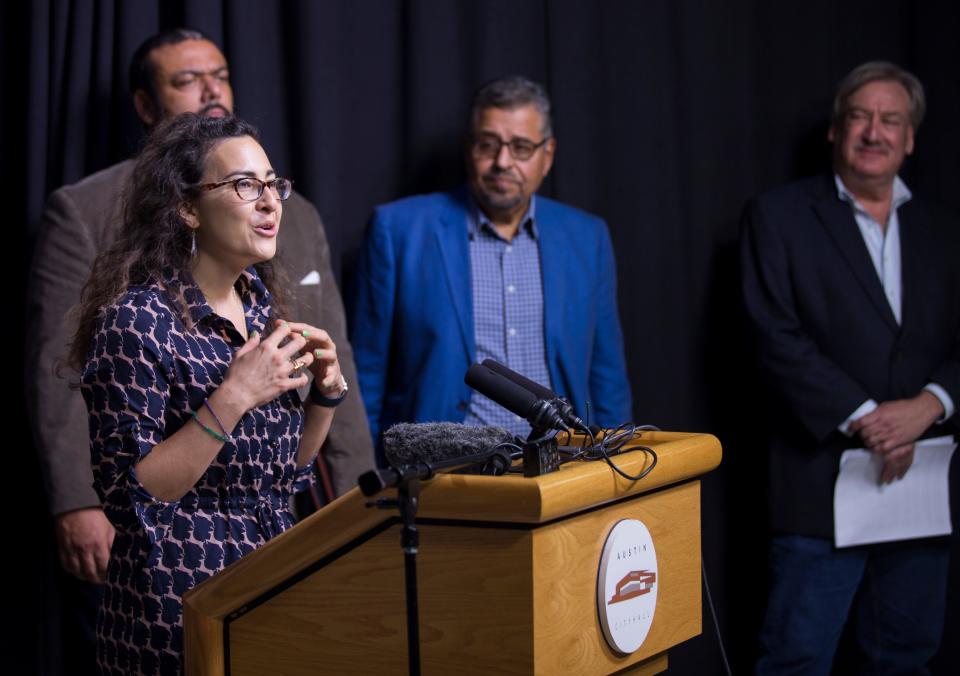 Executive Director, GAVA Carmen Llanes Pulido and other East Austin activists in 2018.