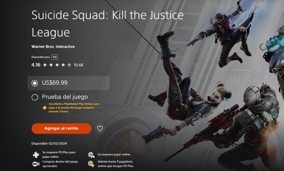 Juega gratis Suicide Squad: Kill the Justice League por tiempo limitado gracias a PS Plus