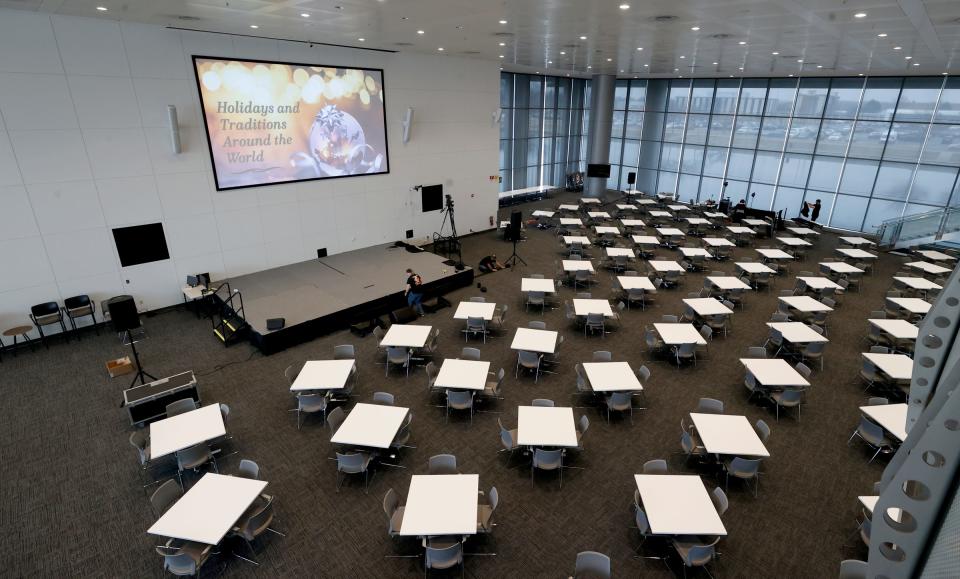 A large conference area at the General Motors Cole Engineering Center at the Warren Technical Center In Warren on Dec 7, 2022.