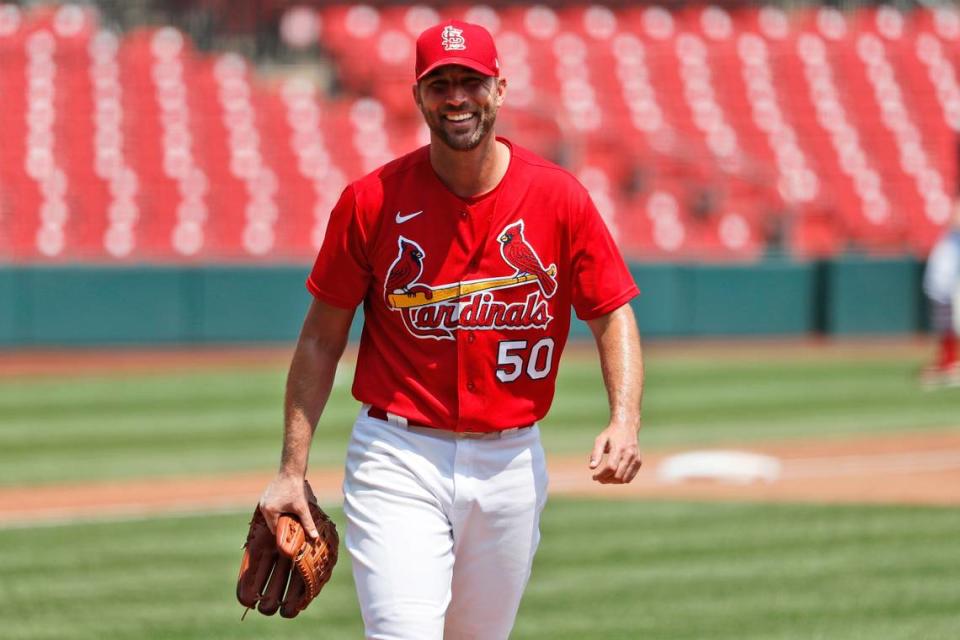 Adam Wainwright sang the national anthem prior to the St. Louis Cardinals season and home opener Thursday. The Cardinals ultimately lost 10-9 to the Toronto Blue Jays in a game filled with several story lines, including Waino’s singing performance.