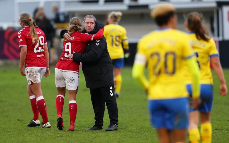 Interim Bristol City boss Matt Beard has led a resurgent run of form that has seen them climb off the foot of the WSL table - Catherine Ivill /Getty Images Europe 