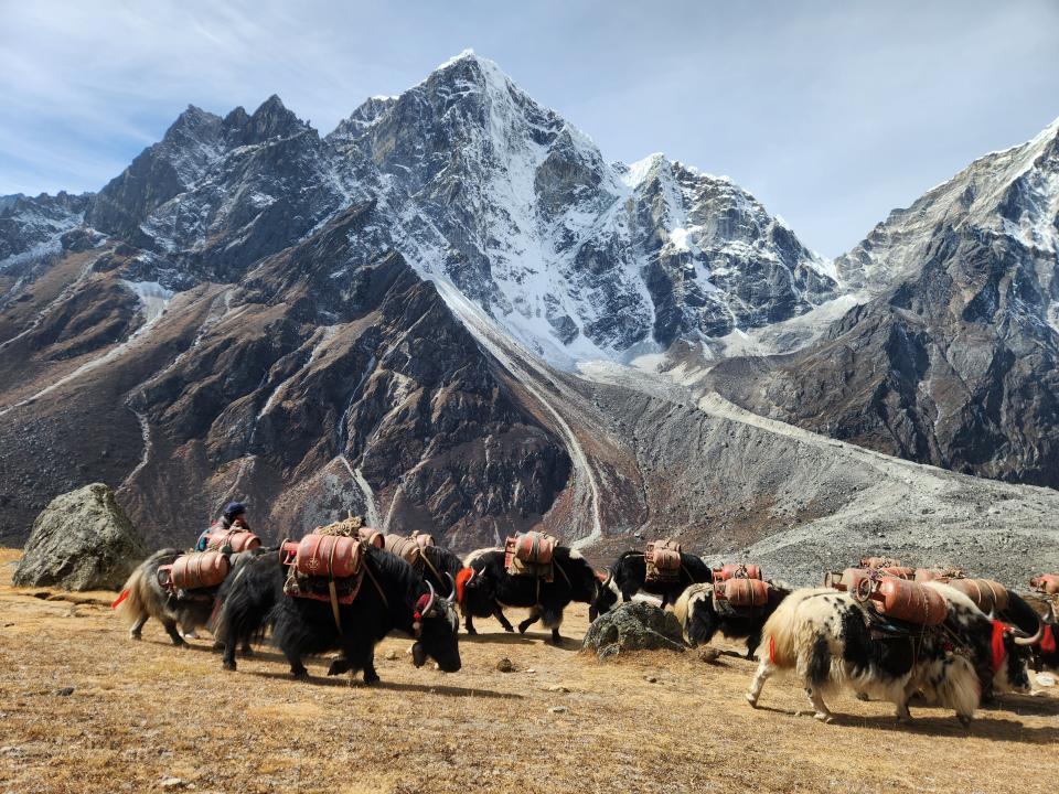 A photo snapped by Sarah Beatrice of Ellwood City on her hike to Mount Everest base camp.