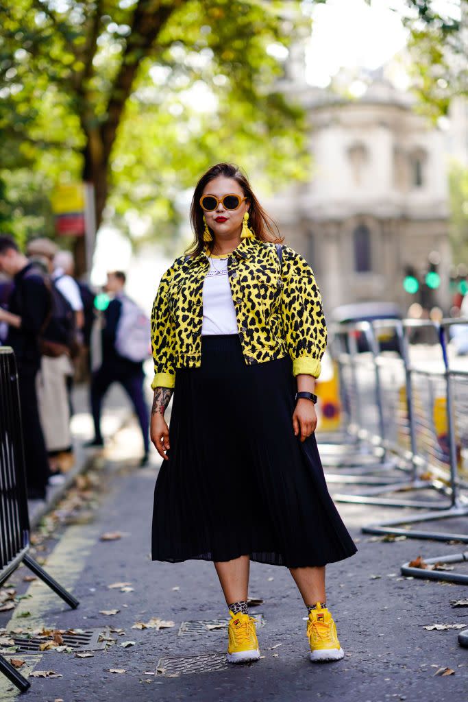 plus size outfits for fall lfw yellow jacket