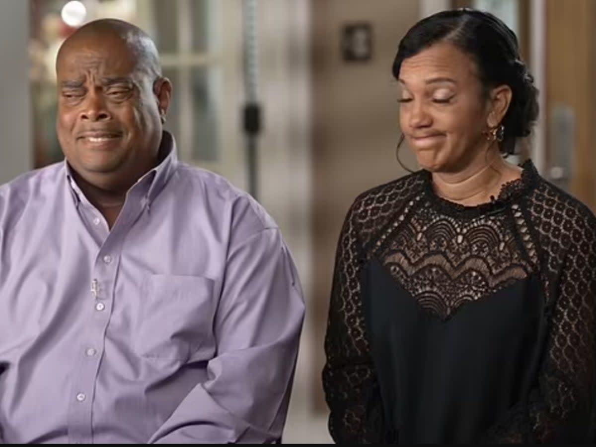 Toney and Brandy Roberts, the parents of 14-year-old Englyn Roberts, who died by suicide (screngrab/CBS News)