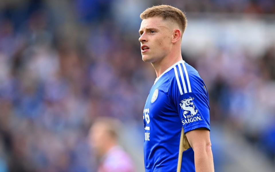 Harvey Barnes of Leicester looks on during the Premier League match between Leicester City and West Ham United at The King Power Stadium on May 28, 2023 in Leicester, England - Getty Images/Michael Regan