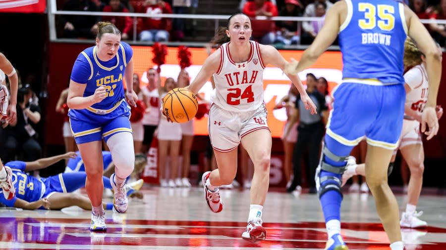 NCAA WBB. Utah Utes vs. UCLA Bruins at Jon M. Huntsman Center in Salt Lake City, UT on Monday, January 22, 2024. © Bryan Byerly